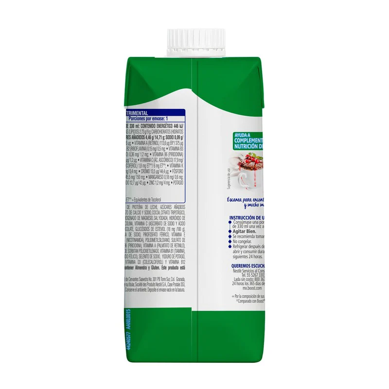 Boost High Proteina Suplemento Alimenticio Chocolate 330 Ml - Image 3