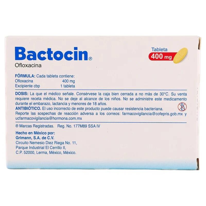 Bactocin 400 Mg Con 12 Tabletas - Image 7