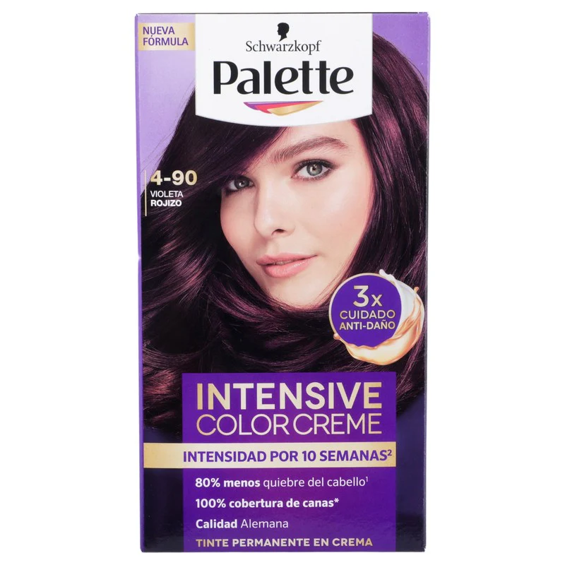 Tinte Palette Color Crema Violeta Rojizo 4-90