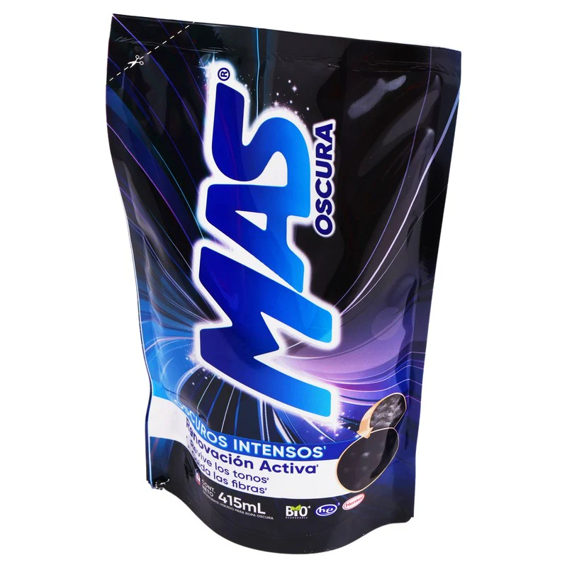 Detergente Liquido Mas Oscura Intenso 415 Ml