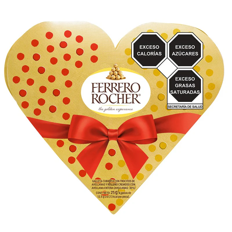 Chocolate Ferrero Rocher Corazon Con 2 12.5 G