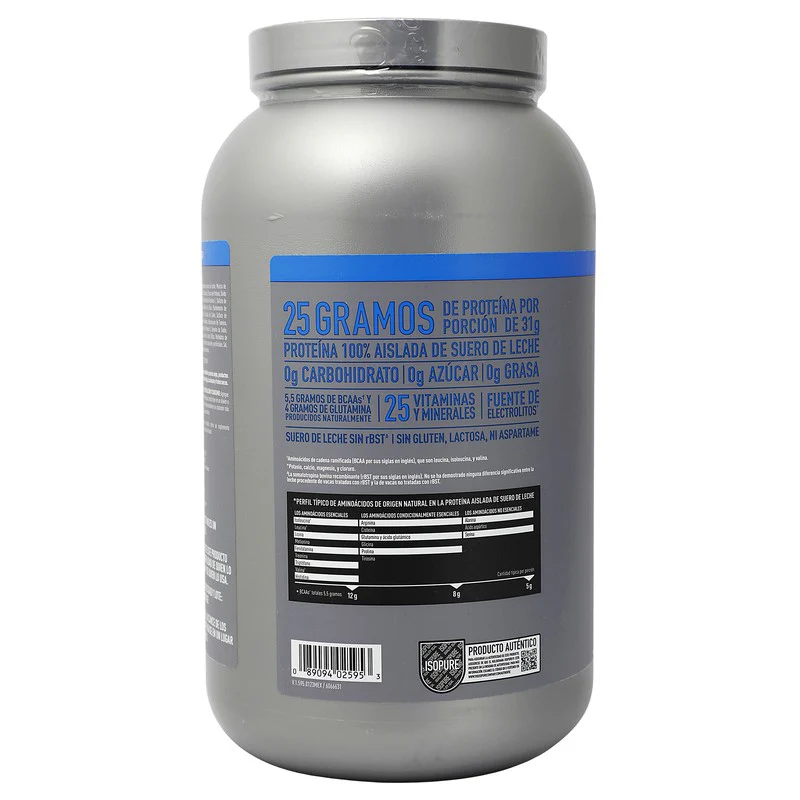 Isopure Proteina Zero Carbohidratos Vainilla 1.36 Kg - Image 8