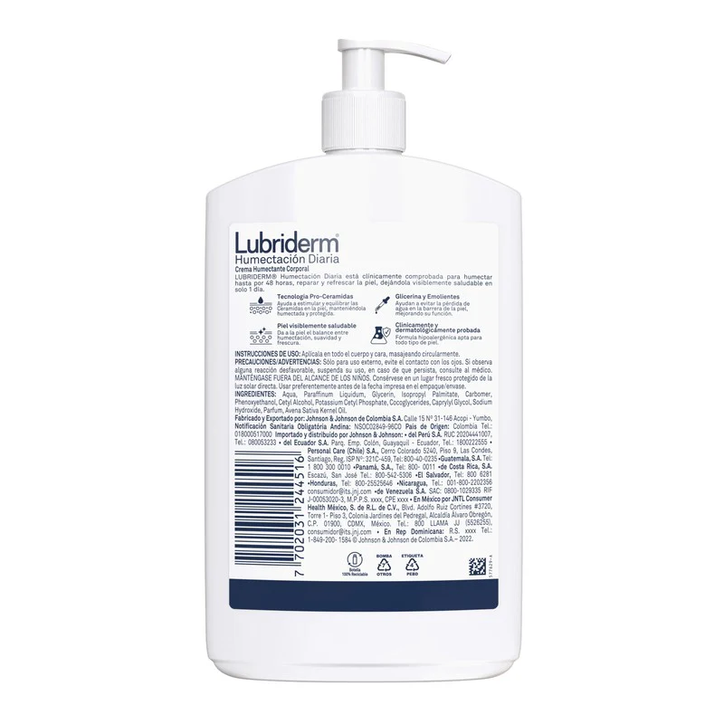 Crema Lubriderm Humectacion Diaria Familiar 750 Ml - Image 5