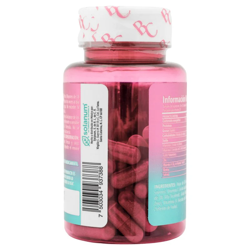 Belacaps Biotina Suplemento Alimenticio Con 50 Capsulas