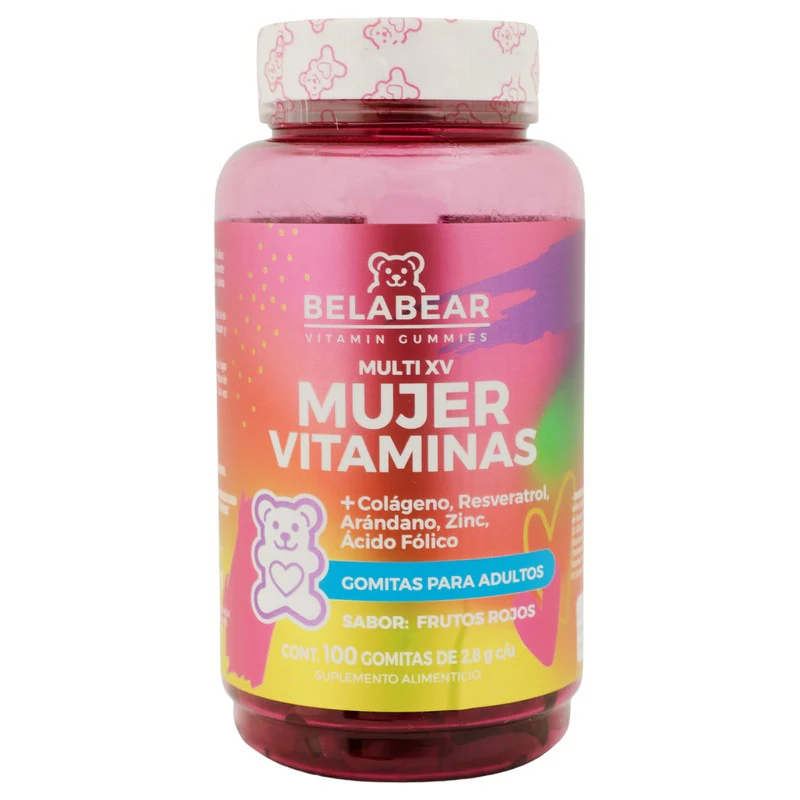 Belabear Women Vitaminas Colageno ,Resveratrol Con 100 Gomitas