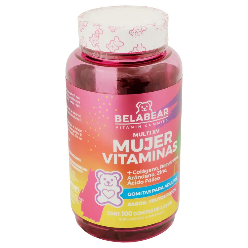 Belabear Women Vitaminas Colageno ,Resveratrol Con 100 Gomitas - Image 2