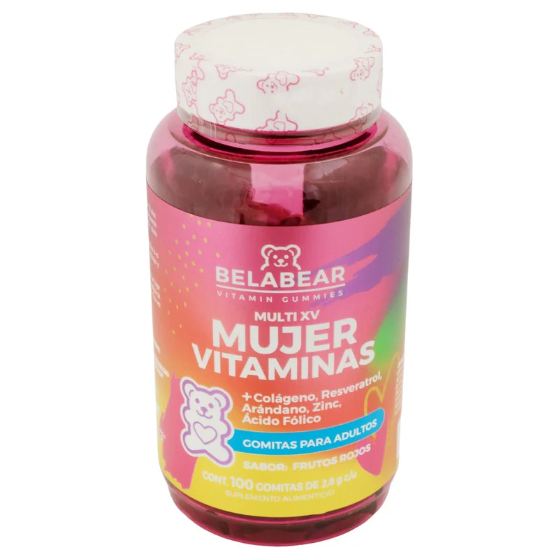 Belabear Women Vitaminas Colageno ,Resveratrol Con 100 Gomitas - Image 3