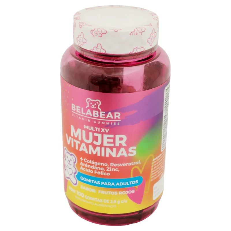 Belabear Women Vitaminas Colageno ,Resveratrol Con 100 Gomitas - Image 4