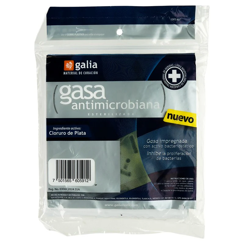 Gasa Galia Esteril Antimicrobiana Con 10 Sobres 10 X 10 - Image 3