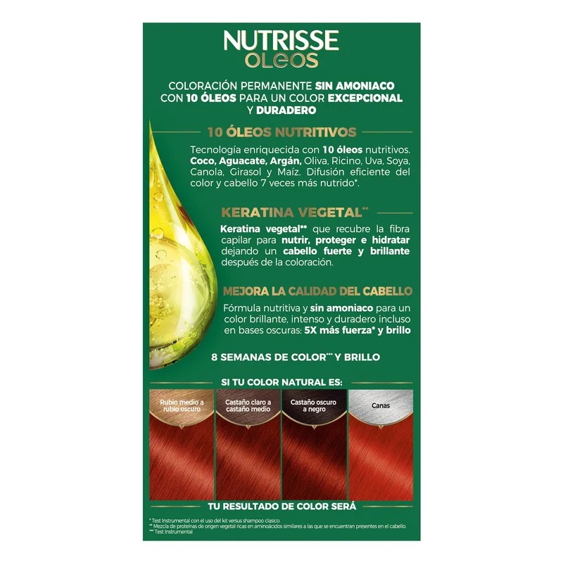Tinte Nutrisse Oleos Rubio Rojo Intenso 7.64 - Image 3