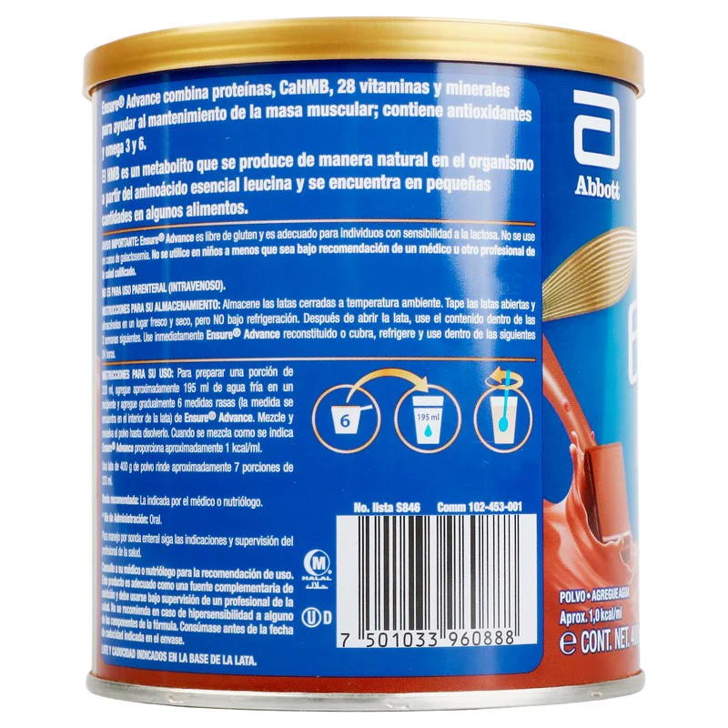 Ensure Advance Chocolate Polvo 400 G - Image 6