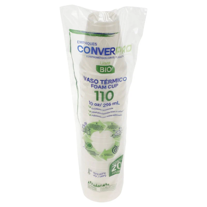 Vaso Termico Converpro Numero 10 Con 20 Piezas