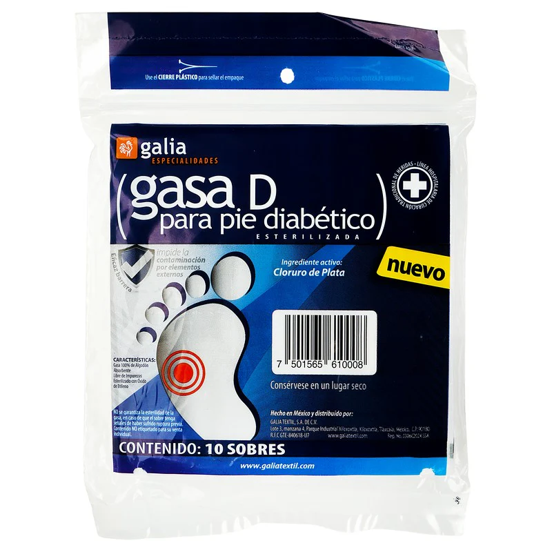 Gasa Galia Pie Diabetico 10 X 10 Cm Con 10 - Image 3