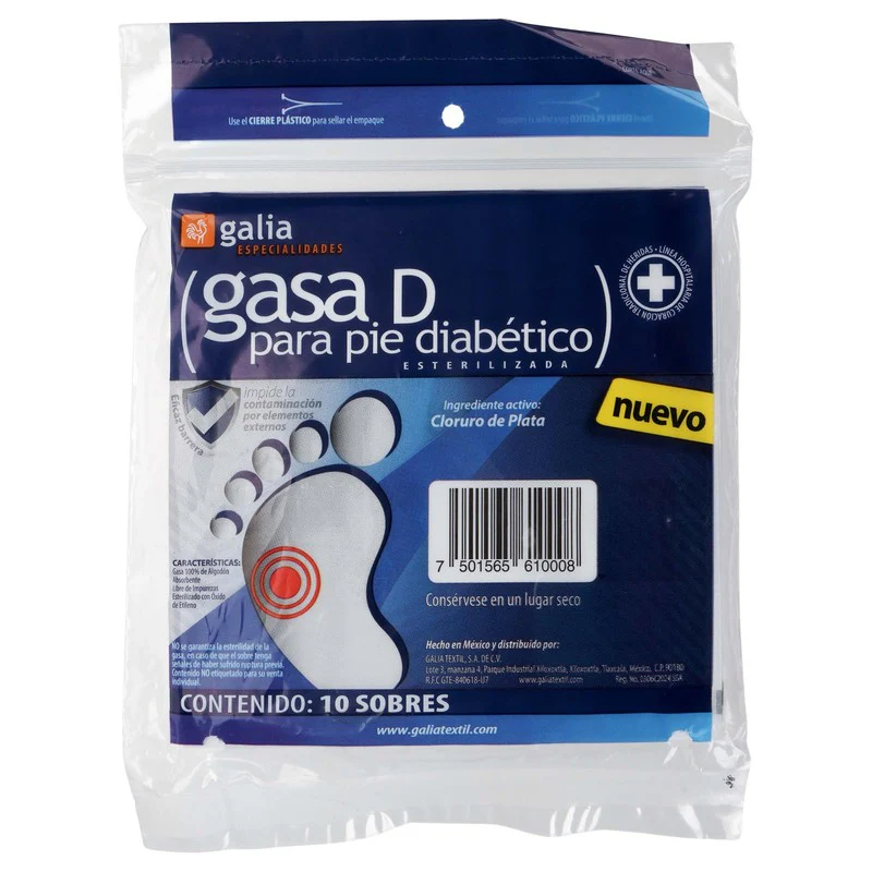 Gasa Galia Pie Diabetico 10 X 10 Cm Con 10 - Image 4