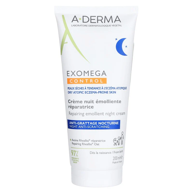 A-Derma Exomeg Crema Emoliente De Noche 200Ml