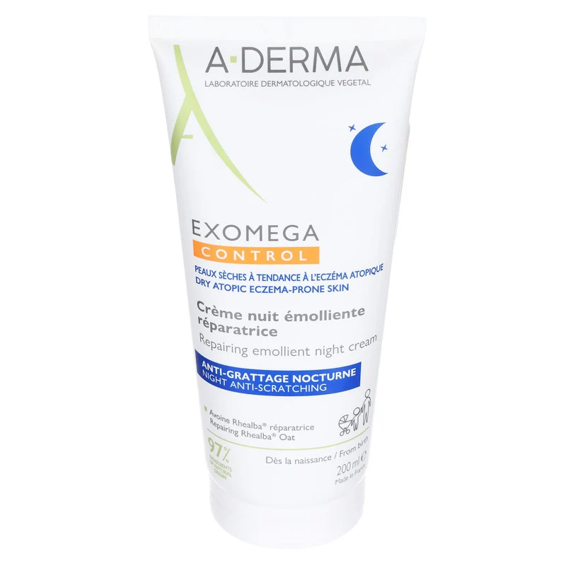 A-Derma Exomeg Crema Emoliente De Noche 200Ml - Image 3