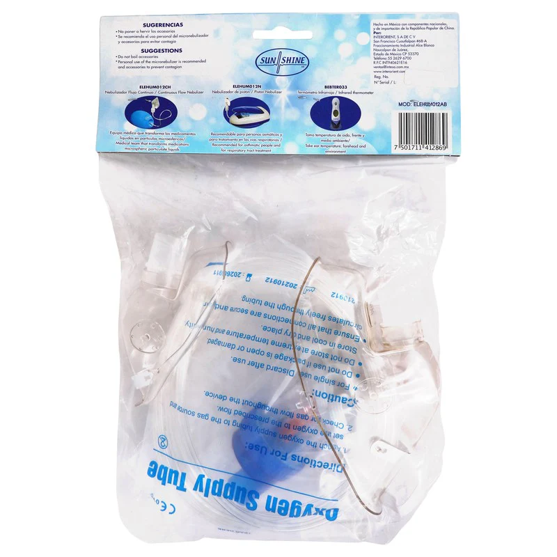 Kit Para Nebulizador Adulto-Pediatrica 5 Piezas Sun Shine - Image 2