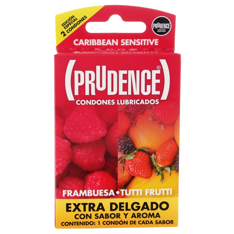 Preservativo Prudence Frambuesa /Tutti Fruti Con 2