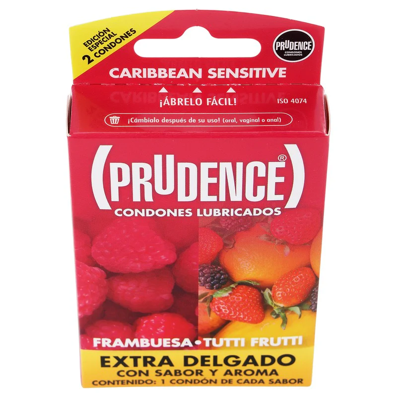 Preservativo Prudence Frambuesa /Tutti Fruti Con 2 - Image 3