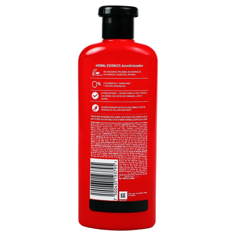 Acondicionador Herbal Essences Granada Y Proteina Vegana 400 Ml - Image 7
