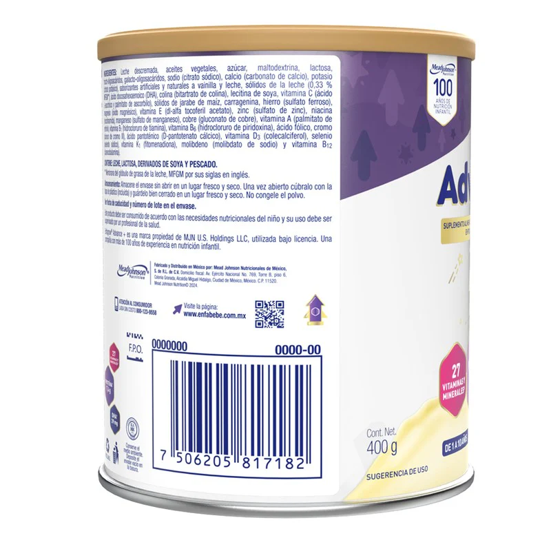 Enfagrow Advance+ Suplemento Alimenticio Vainilla 400 G - Image 5