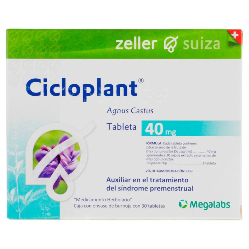 Cicloplant 40 Mg Con 30 Tabletas