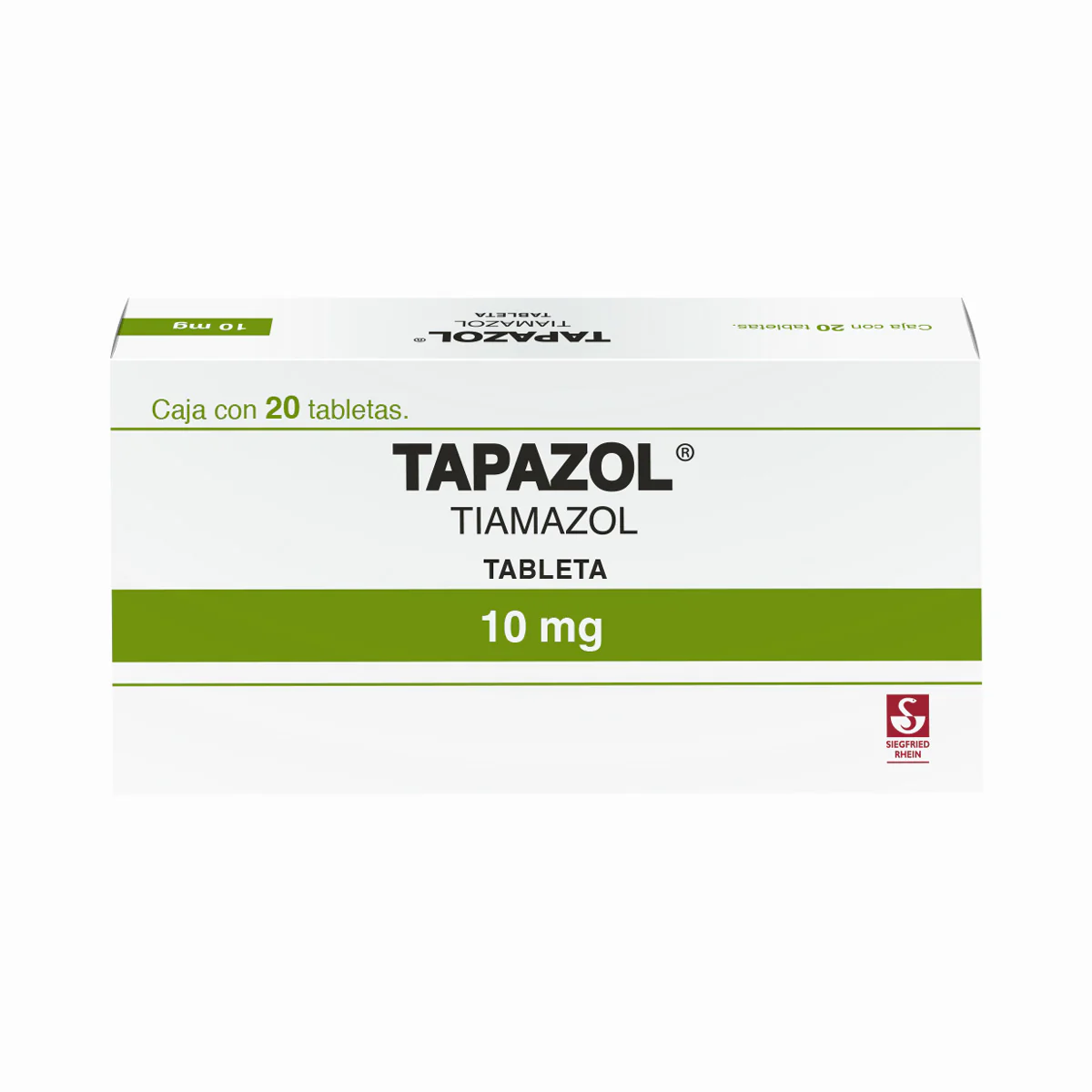 Tapazol 10 Mg Con 20 Tabletas