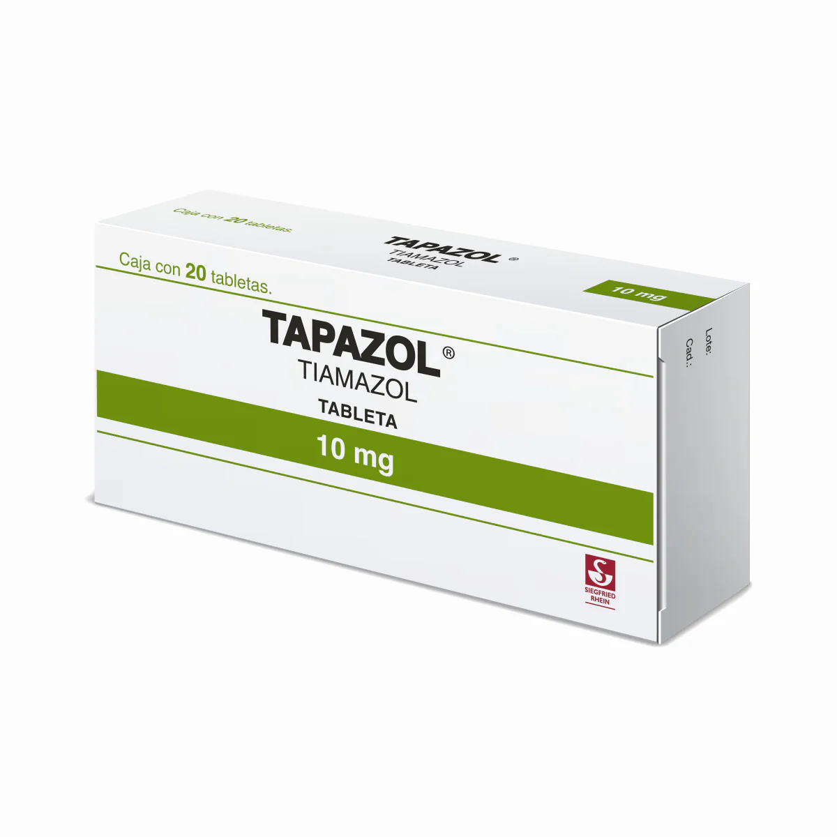 Tapazol 10 Mg Con 20 Tabletas - Image 2