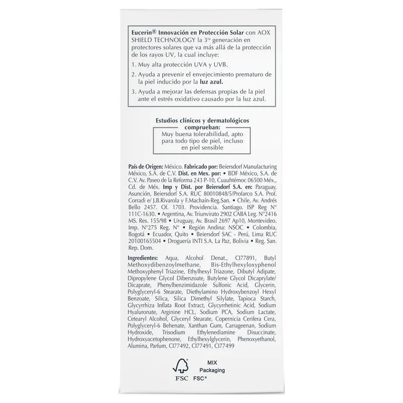 Bloqueador Eucerin Fps 50+ Hydrofluido Claro 50 Ml - Image 11