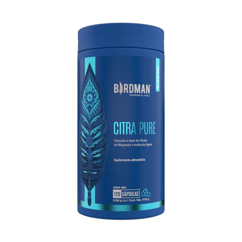 Citra Pure Citrato De Magnesio 400 Mg Con 120 Capsulas Birdman
