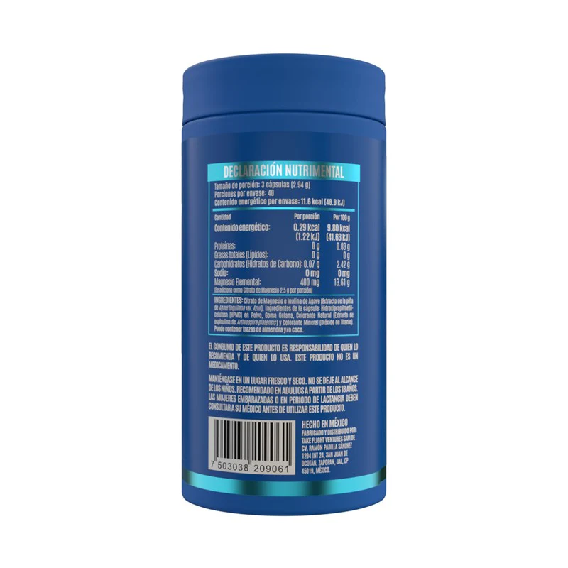 Citra Pure Citrato De Magnesio 400 Mg Con 120 Capsulas Birdman - Image 2