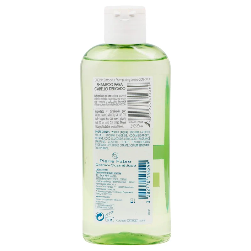 Ducray Shampoo Dermoprotector Extra-Suave 200 Mililitros - Image 4