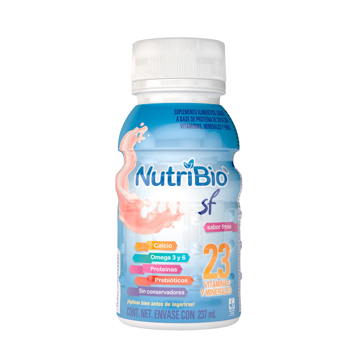 Nutribio Sf Suplemento Alimenticio Fresa 237 Ml