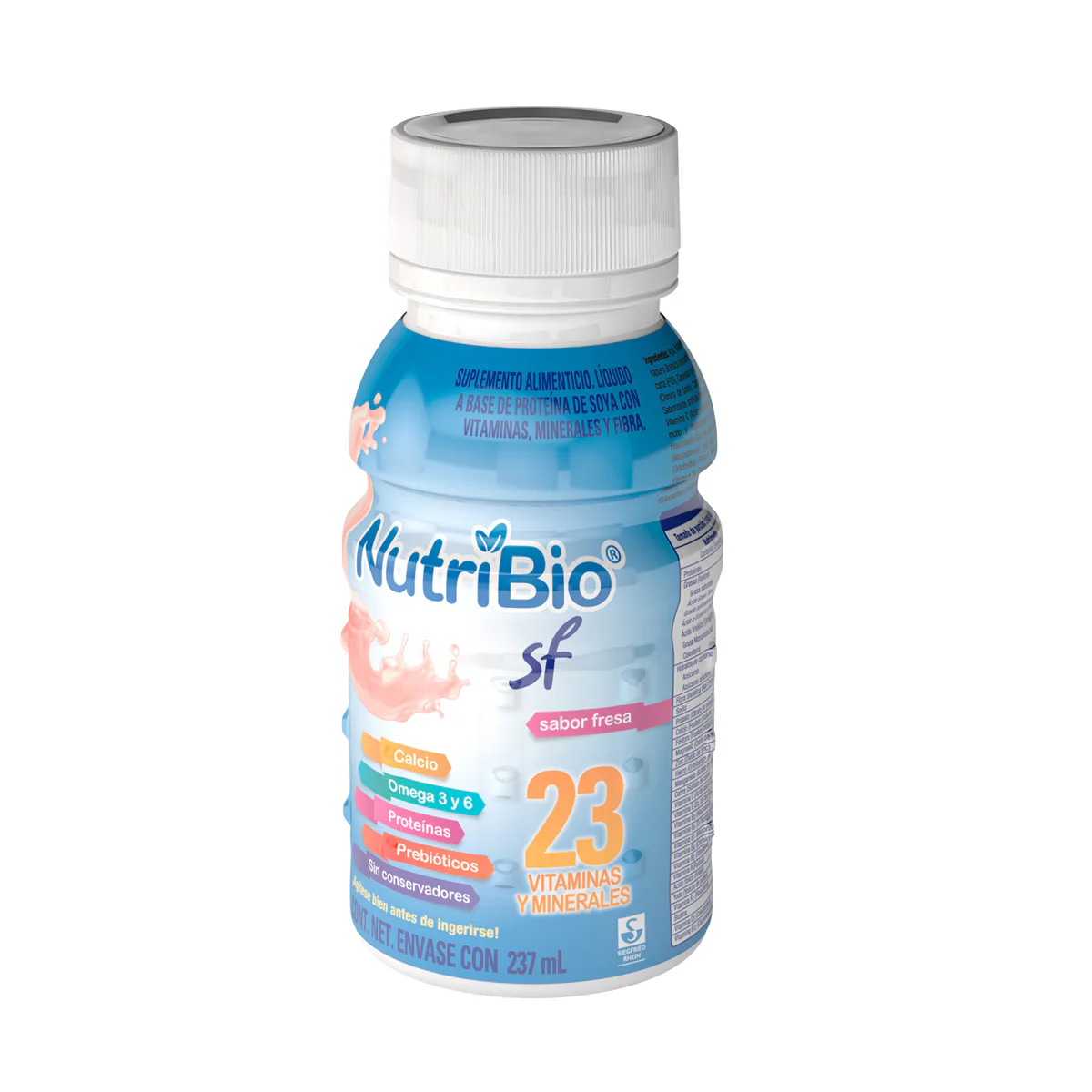 Nutribio Sf Suplemento Alimenticio Fresa 237 Ml - Image 2