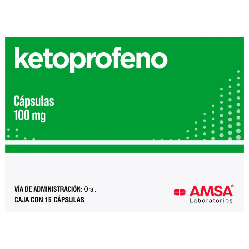 Ketoprofeno 100 Mg Con 15 Capsulas Amsa