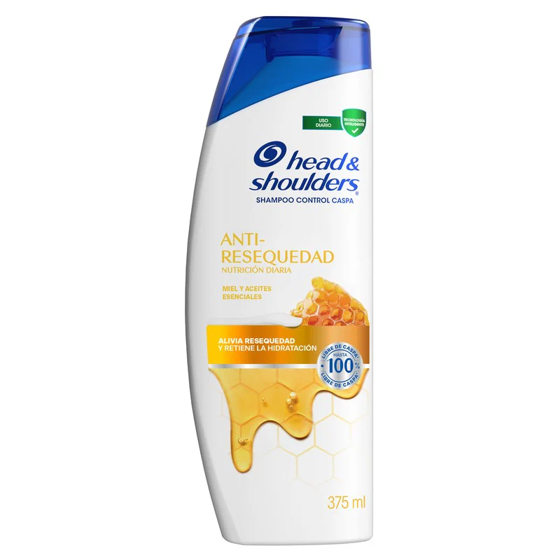 Shampoo Head & Shoulders Anti Resequedad Miel 375 Ml