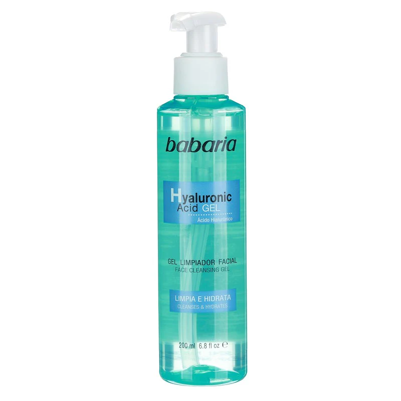 Gel Babaria Limpieza Facial Acido Hyaluronico 200 Ml
