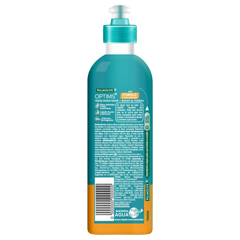Crema Palmolive Optims Para Peinar Keratina Rizos Hidratados 250 Ml - Image 2