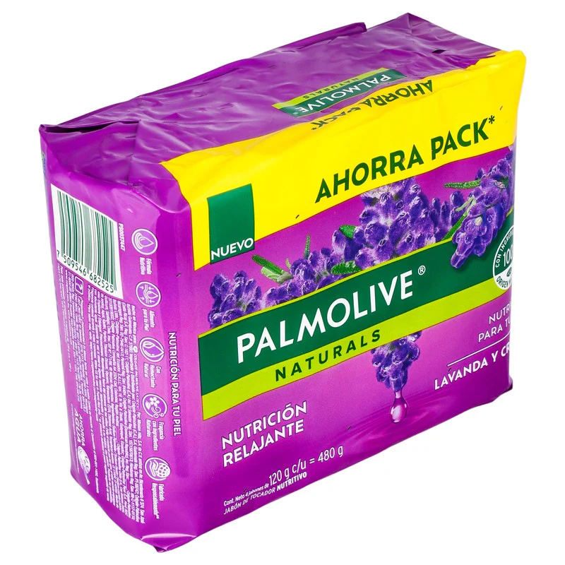 Jabon Palmolive Natural Lavanda Y Crema 120 G Con 4 - Image 2