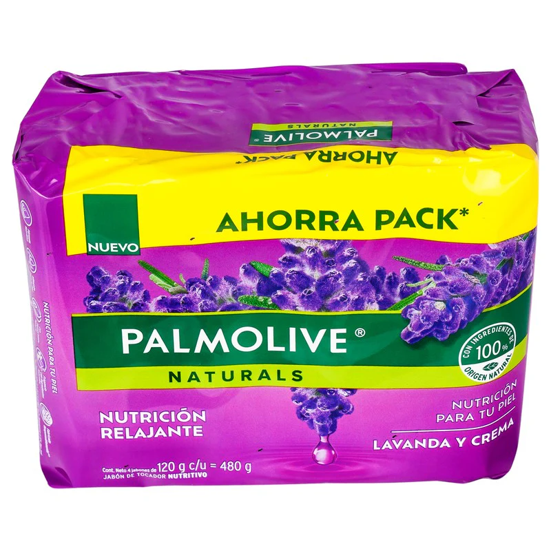 Jabon Palmolive Natural Lavanda Y Crema 120 G Con 4 - Image 4