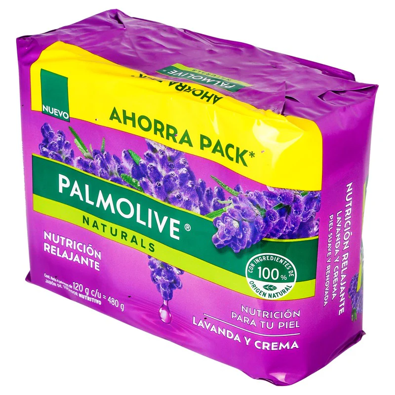 Jabon Palmolive Natural Lavanda Y Crema 120 G Con 4 - Image 5