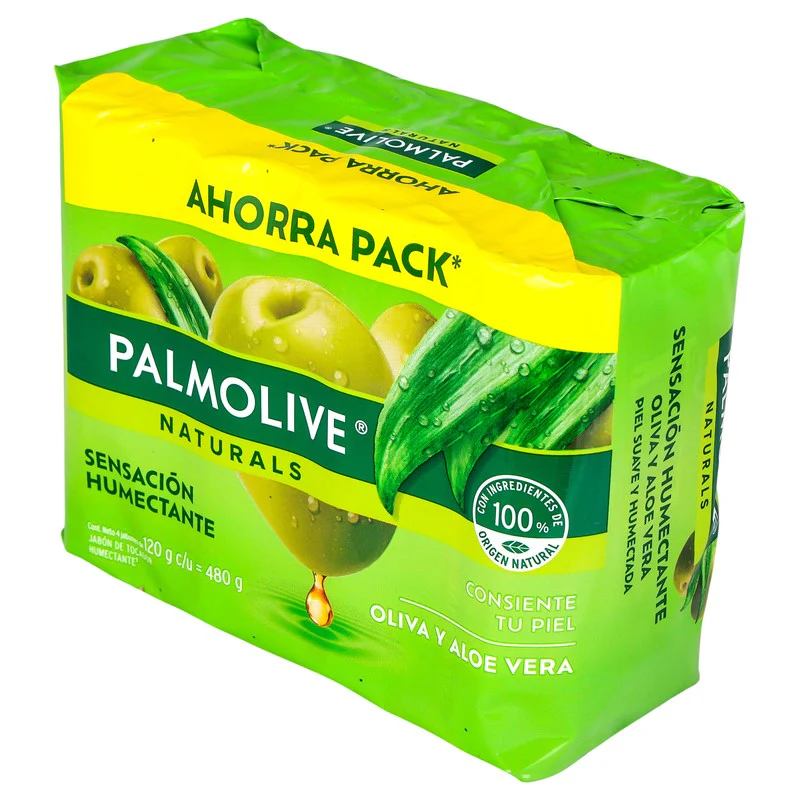 Jabon Palmolive Natural Oliva Y Aloe Vera 120 G Con 4 - Image 5
