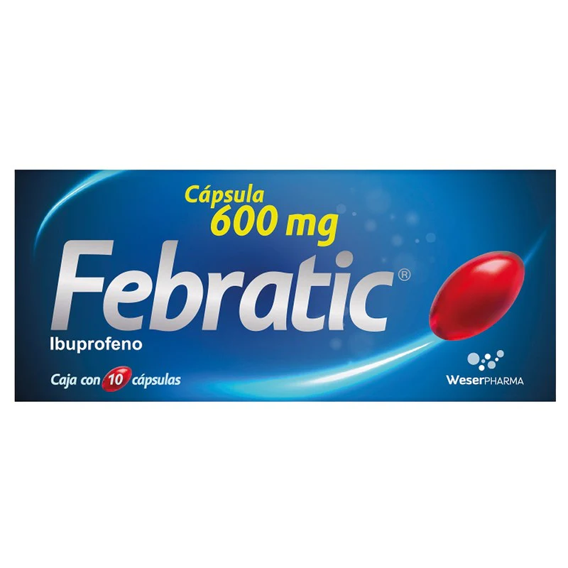 Febratic 600 Mg Con 10 Capsulas