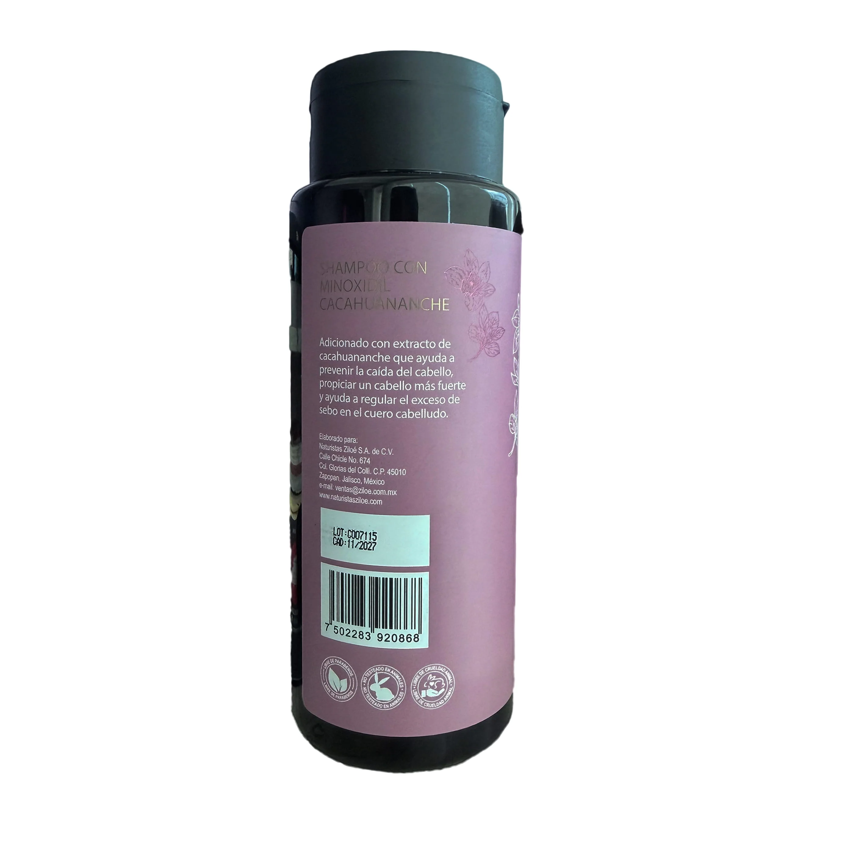 Shampoo Minoxidil Cacahuananche 500 Ml - Image 2