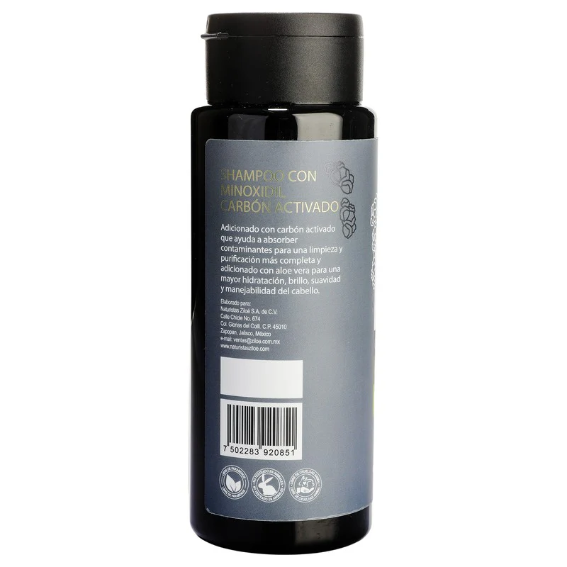 Shampoo Minoxidil Carbon Activado 500 Ml - Image 8