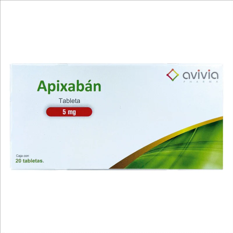 Apixaban 5 Mg Con 20 Tabletas Avivia