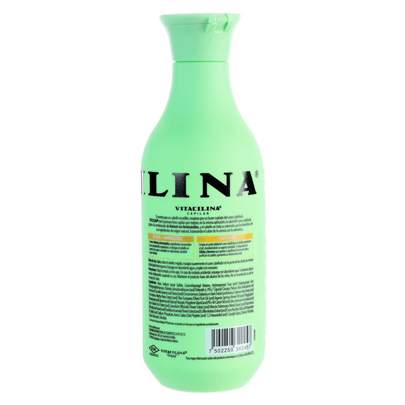 Shampoo Vitacilina Purificante 400 Ml - Image 7