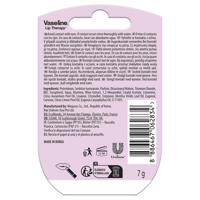 Balsamo Labial Vaseline Pink Bubbly 7 G - Image 3