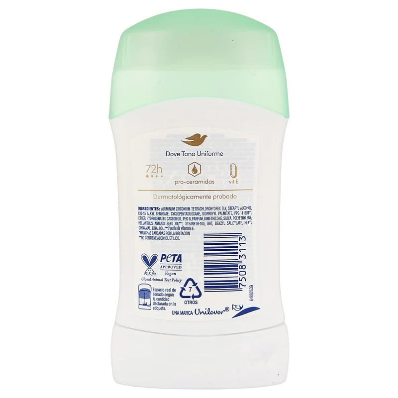 Desodorante Dove Tono Uniforme Jazmin Raspberry Stick 45 G - Image 7