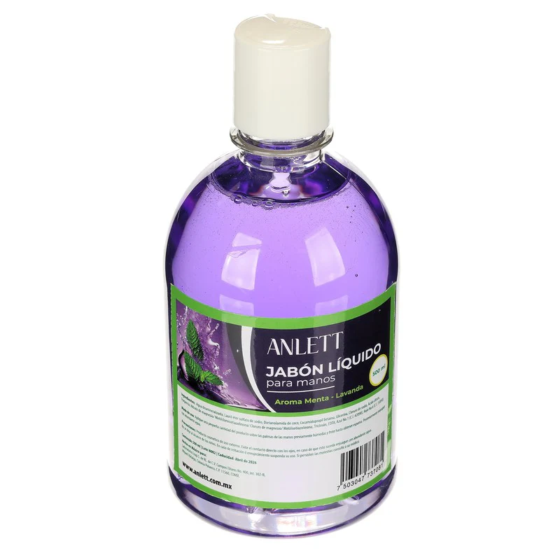 Jabon Anlett Para Manos Menta Lavanda 500 Ml - Image 3